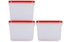 Polka Container (23 X 3) (1200 ml) (Red)